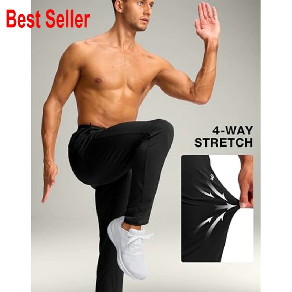 Men's Tall Sweatpants Lightweight Joggers Athletic Workout Casual Tapered Leg - Picture 4 of 6